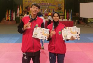 Wakili Lamsel, Mahasiswa IIB Darmajaya ini Raih Perunggu Cabang Taekwondo