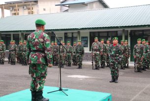 7 Point Perintah Harian Panglima TNI Tertuang Dalam Amanat Upacara Bendera 17 - an Yang Dibacakan Kasdim 0105/Abar
