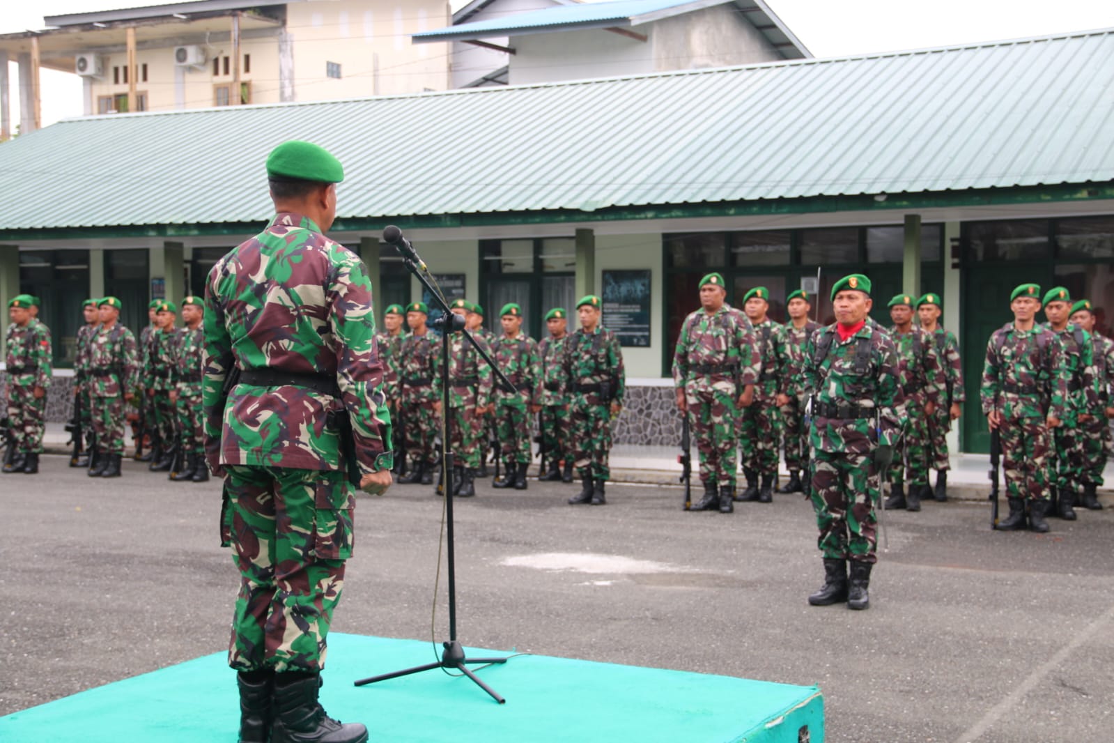 7 Point Perintah Harian Panglima TNI Tertuang Dalam Amanat Upacara Bendera 17 - an Yang Dibacakan Kasdim 0105/Abar