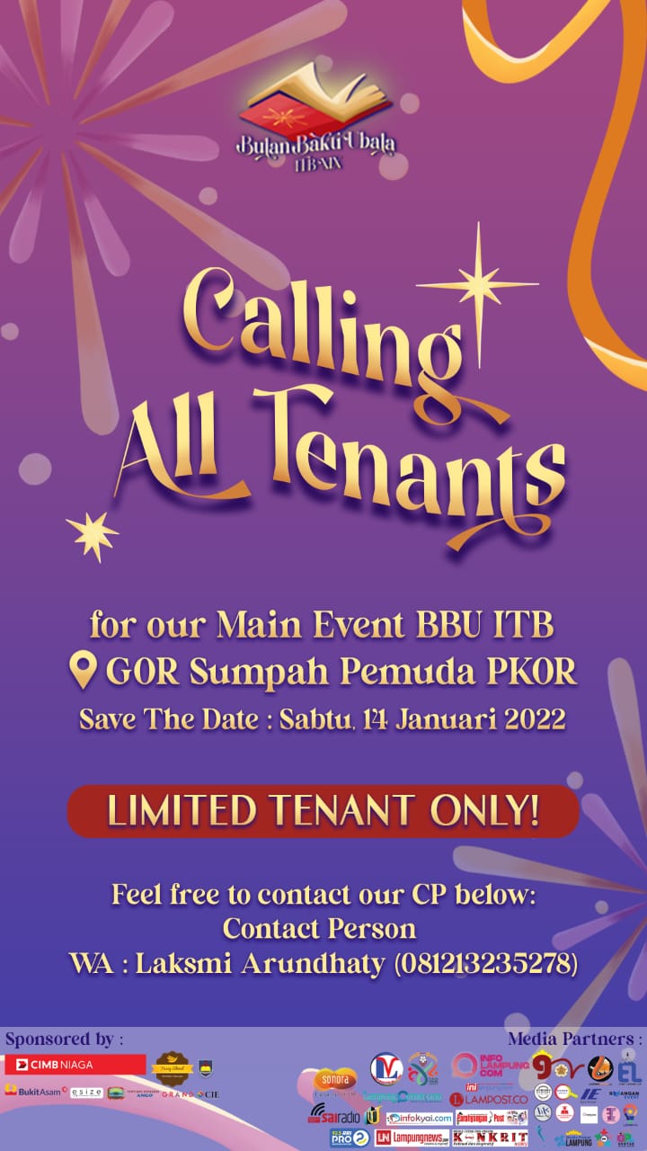 BBU ITB 2023 Calling All Tenants