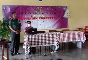 Danramil 02/Banjarsari Berikan Materi Wawasan Kebangsaan Kepada Siswa SMK Intheos