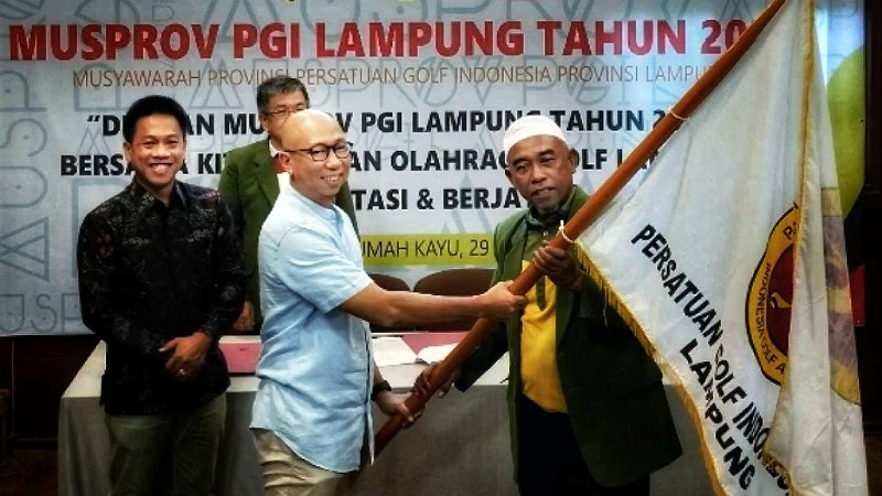 Mirzani Djausal Didaulat Secara Aklamasi Sebagai Ketua Umum Persatuan Golf Indonesia (PGI) Provinsi Lampung