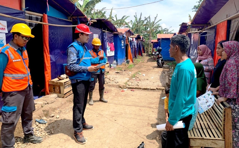 Dukung Pemulihan Pascagempa Cianjur, PLN Alirkan Penyambungan Listrik Sementara di Huntara