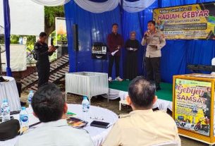 Samsat Lampung Utara Suguhkan Hadiah Bagi Warga Yang Taat Pajak
