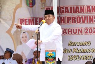 Hadiri Pengajian Akbar di Pesisir Barat, Gubernur Arinal Ajak Masyarakat Dukung Pelaksanaan Program Pembangunan di Lampung
