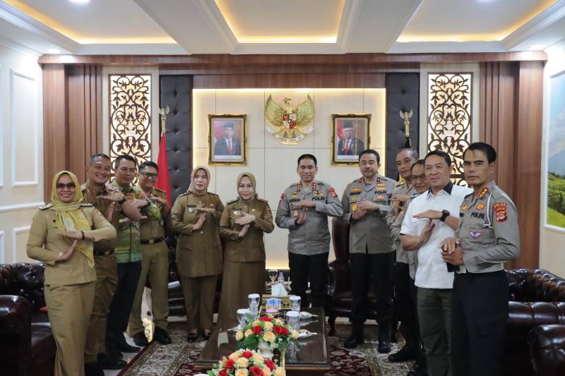Kapolda Lampung Terima Auidensi PJ Bupati Tulang Bawang Barat