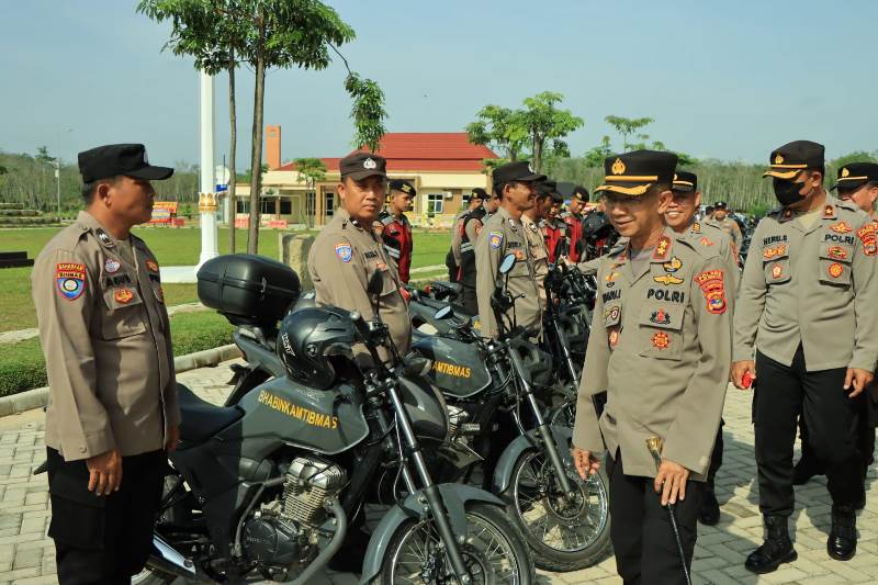 Kapolres Tubaba Cek Ratusan Senpi dan Ranmor Dinas Polres Tubaba