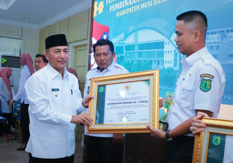 Kecamatan Keluang Raih Kecamatan Terbaik II di Kabupaten Muba Sumatera Selatan