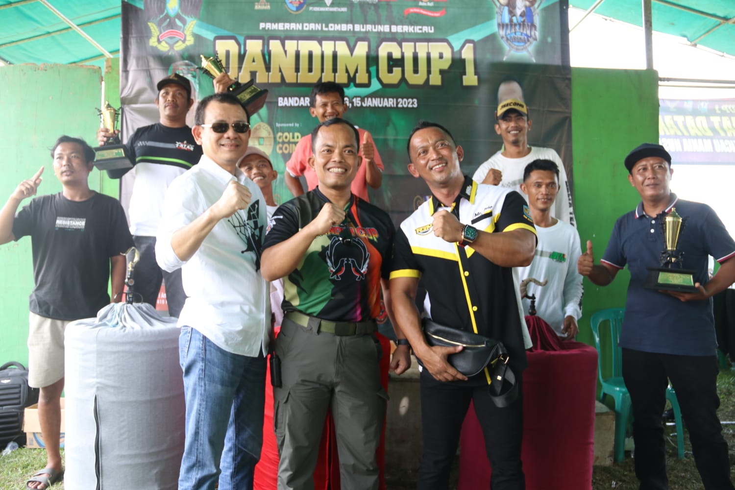 Meriah !! Kicau Mania Se-Nusantara Perebutkan Piala Dandim Cup 1 Bandar Lampung