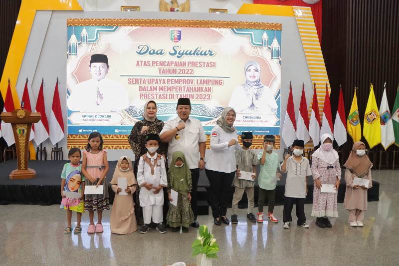 Pemprov Lampung Gelar Doa Syukur Atas Pencapaian Prestasi di Tahun 2022