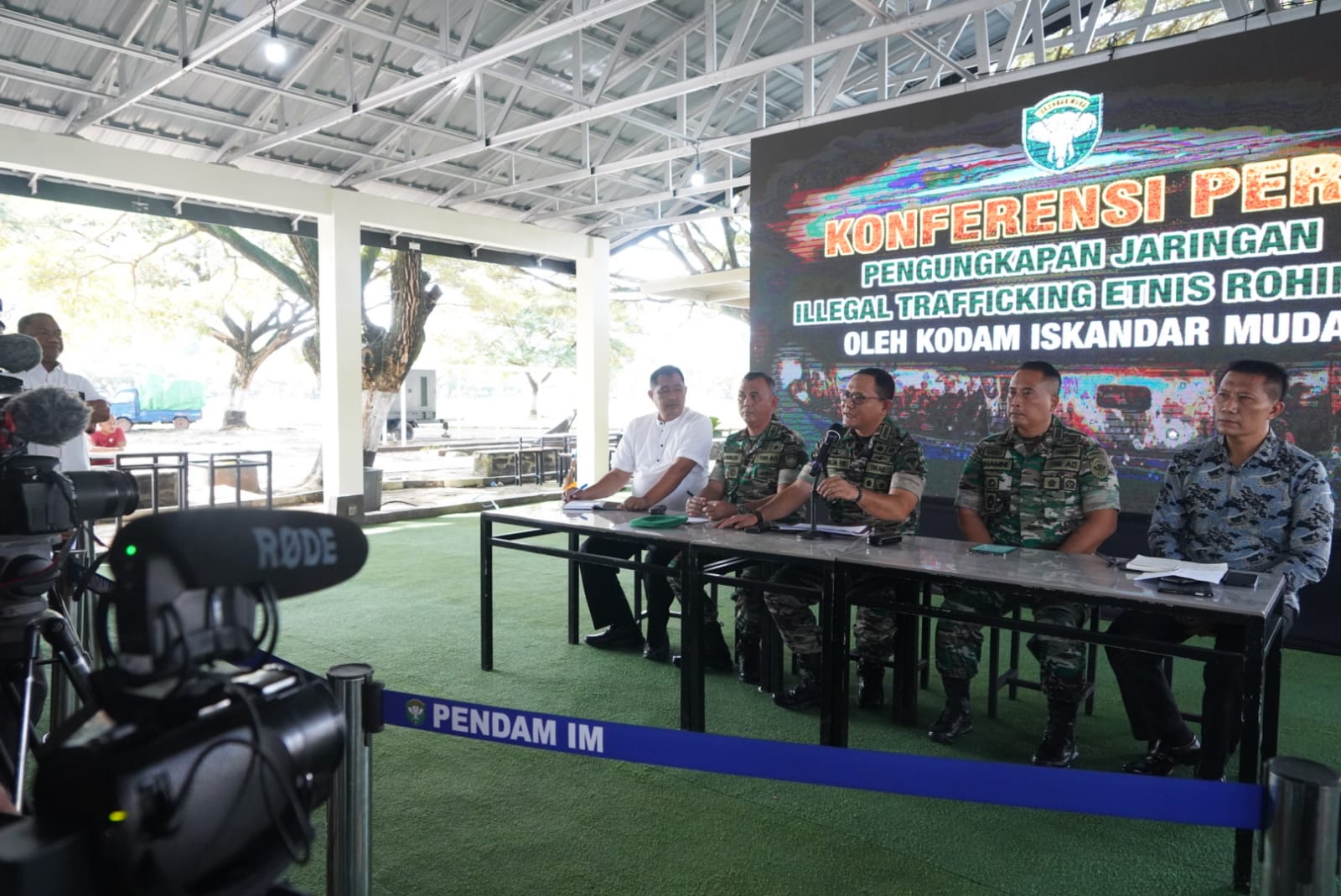 Pengungkapan Terduga Sindikat TPPO (Imigran Rohingya) di wilayah Kab. Aceh Tamiang oleh Tim gabungan Deninteldam IM.