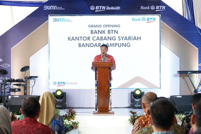 Peresmian Kantor Bank BTN Syariah Bandar Lampung, Gubernur Arinal Dorong Pembangunan Berbasis Syariah di Provinsi Lampung