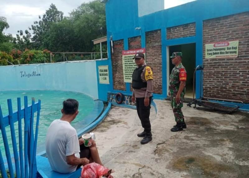 Sinergritas Babinsa dan Babinkamtibmas Sambangi Obyek Wisata