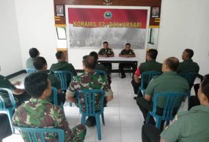 Tingkatkan Kedisiplinan Prajurit, Koramil 02/Banjarsari Laksanakan Apel Pagi Dilanjutkan Jam Komandan