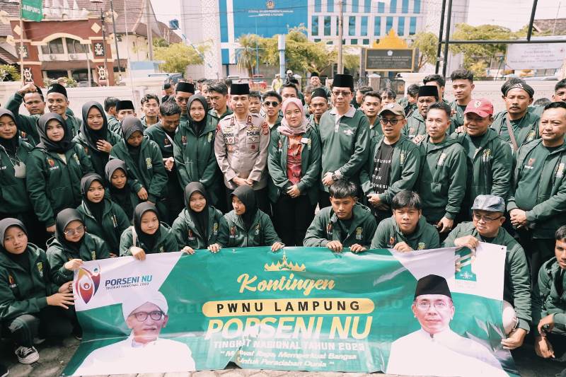 Wagub Chusnunia Chalim Lepas Kontingen PWNU Lampung Ikuti Porseni NU Tingkat Nasional 2023 di Solo