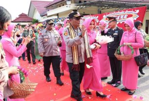 Berikut Rangkaian Acara Welcome And Farewel Parade Kapolres Tulang Bawang