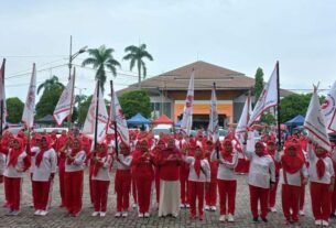 Dua Belas Klub Jantung Sehat Dilantik Dalam Kegiatan Go Red For Woman YJI Provinsi Lampung