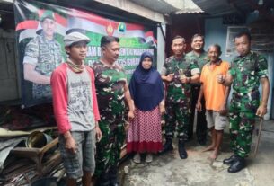 Dandim 0735/Surakarta Laksanakan Peletakan Batu Pertama Program Renovasi RTLH