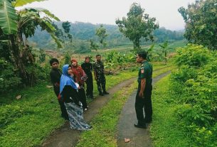 Danramil Simo Dampingi Tim Survey TMMD Sengkuyung Di Desa Gunung