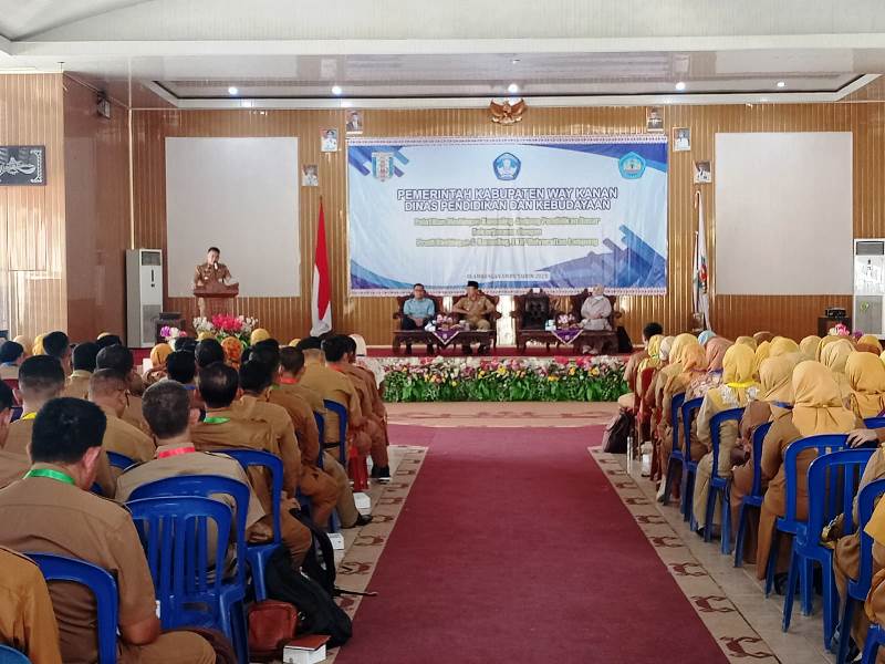 Dinas Pendidikan dan Kebudayaan Way Kanan Gelar Bimtek Konseling Jenjang Guru Pendidikan Dasar