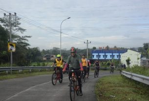 Eratkan Sinergritas TNI Polri Boyolali Laksanakan Gowes Bareng