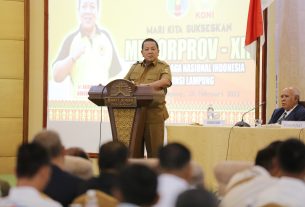 Guberner Arinal Berharap KONI Provinsi Lampung Mampu Susun Program Kerja yang Diaplikasikan