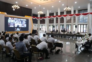 Gubernur Arinal Djunaidi Pimpin Rapat Koordinasi Pengendalian Inflasi Daerah Bersama Forkopimda dan Pemerintah Kabupaten / Kota Se-Provinsi Lampung