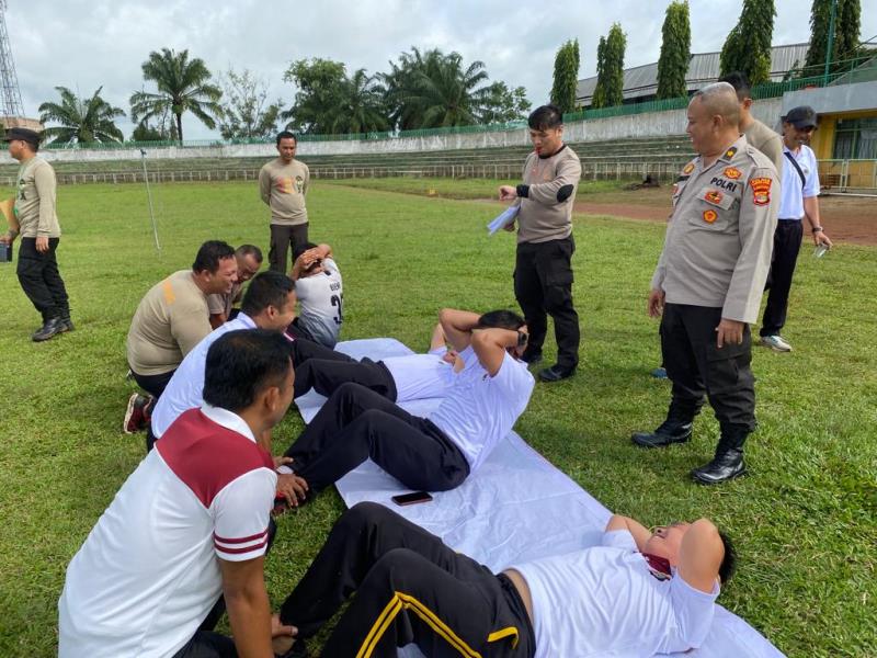 Jaga Kesehatan Personel, Polres Lampung Utara Gelar TKJ