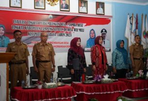 Ketua TP PKK Lampung Selatan Hadiri Evaluasi Lomba Desa