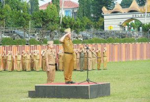 Menjadi Inspektur Upacara Gabungan Forkopimda, Sekdaprov Sampaikan Enam Kebijakan yang Akan Dilaksanakan Pemprov Lampung Tahun 2023