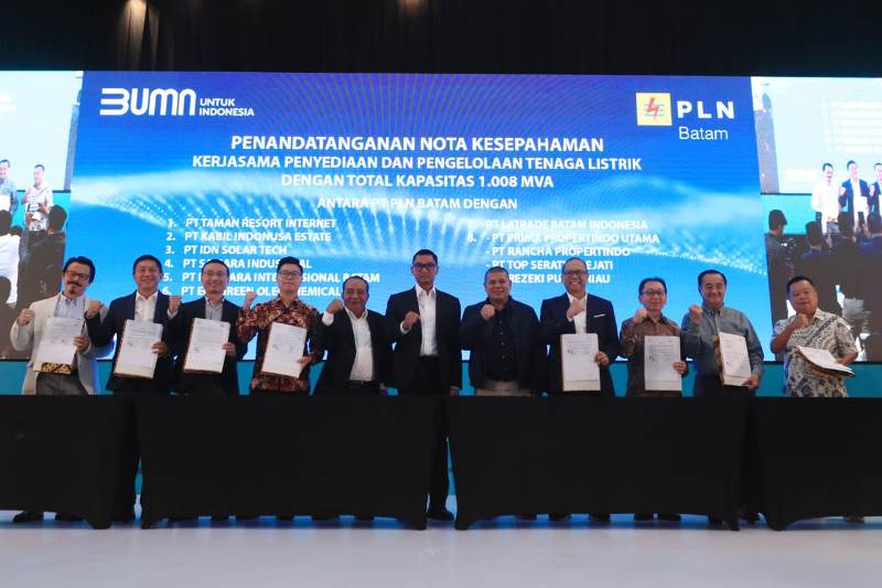 PLN Siap Penuhi Kebutuhan Listrik 1.008 MVA dari 8 Perusahaan di Batam