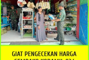 Pantau Harga Sembako, Babinsa Interaksi Dengan Pedagang di Wilayah