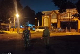 Patroli Malam, Piket Koramil 01/Laweyan Sisir Setiap Sudut Wilayah Kecamatan Laweyan