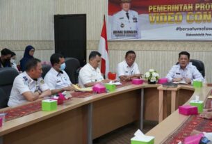 Pemprov Lampung Ikuti Acara Launching Pemberian Penghargaan Pengendalian Pandemi Covid-19 (PPKM Award)