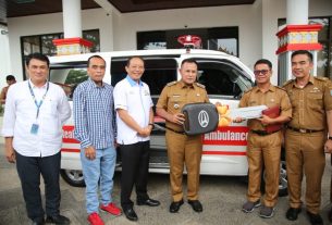 Pemkab Lampung Selatan Terima Bantuan Satu Unit Ambulan Dari PTPN VII