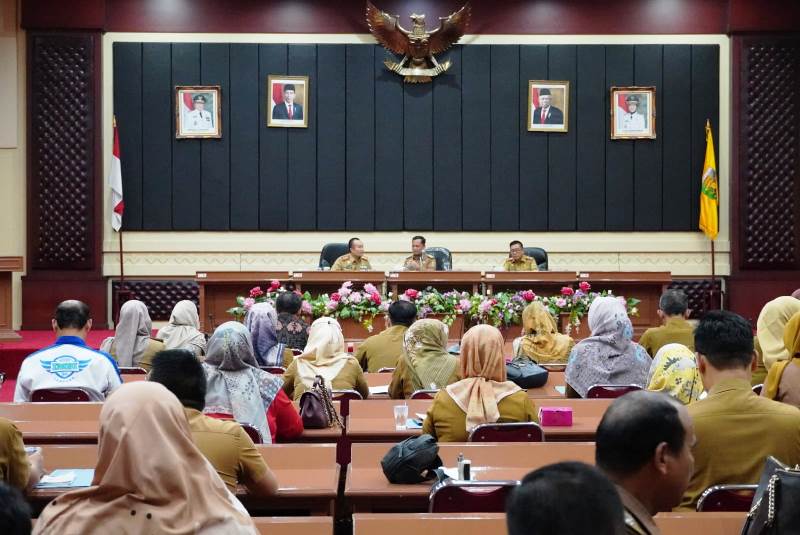 Pemprov Lampung Gelar Rapat Persiapan Dalam Rangka Hari Jadi Provinsi Lampung Ke - 59