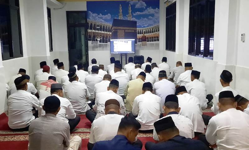 Peringati Isra Mi'raj, Dandim 0410/KBL Dan Jajaran Laksanakan Istighosah Kubro Secara Virtual