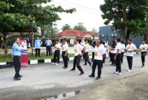 Personel Polres Tulang Bawang Laksanakan TKJ Berkala, Ini Tujuannya