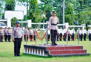 Polres Lampung Utara laksanakan Upacara Hari Kesadaran Nasional.