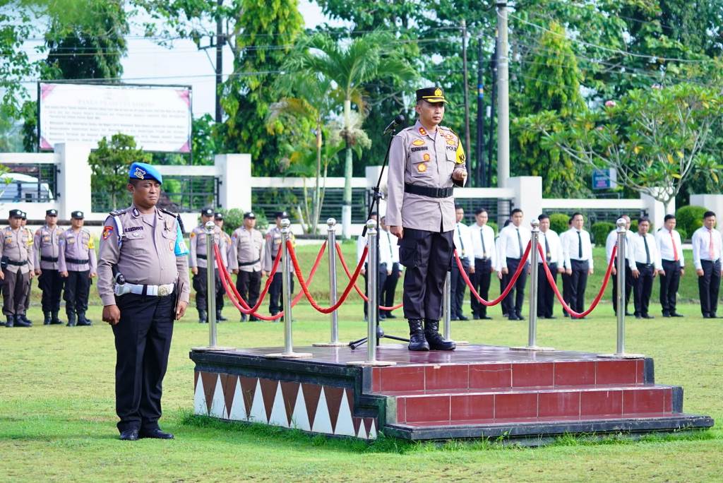 Polres Lampung Utara laksanakan Upacara Hari Kesadaran Nasional.