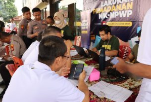 Polresta Bandar Lampung Ikuti Sosilisasi Pemadanan NIK-NPWP dan Bimtek Pelaporan SPT Tahunan