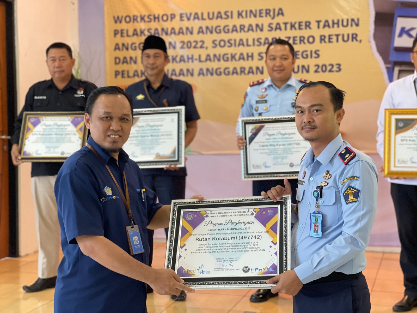 Rutan Kelas llB Kotabumi raih 3 penghargaan dari KPPN