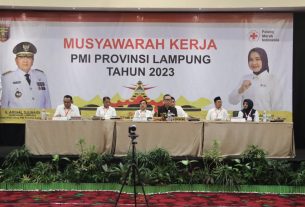 Sekretaris Daerah Provinsi Lampung Buka Musyawarah Kerja PMI Provinsi Lampung