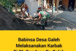 Selalu Ada di Tengah Warga, Babinsa Bantu Renovasi Rumah