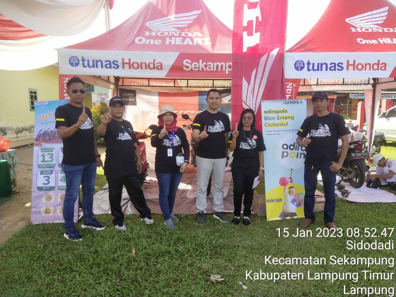 TDM SEKAMPUNG GELAR ROADSHOW HONDA MATIC SERIES DI KEL.SIDODADI KEC.SEKAMPUNG LAM-TIM