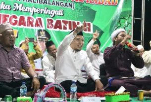 Wabup Lampura hadiri Gebyar Sholawat di Desa Negara Batin ll