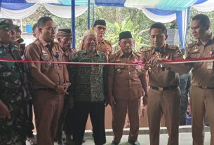 Wabup Lampura Resmikan Gudang Gapoktan Gemah Ripah