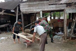 Wujudkan Tempat Tinggal Layak Huni, Koptu Edy Purwoto Bantu Renovasi Rumah Warga Binaan