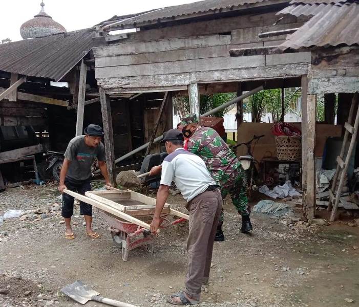 Wujudkan Tempat Tinggal Layak Huni, Koptu Edy Purwoto Bantu Renovasi Rumah Warga Binaan