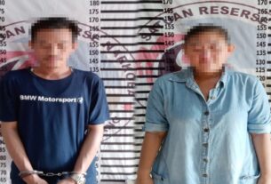 Asyik Pesta Narkotika di Kontrakan, Dua Pelaku Bukan Pasutri Ditangkap Polres Tulang Bawang